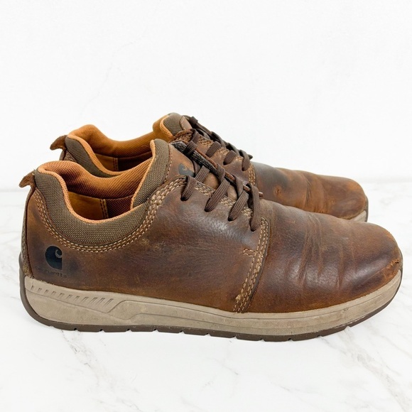 Carhartt Men's Brown Suede Oxford Work Shoe Sz 8 - Picture 2 of 12